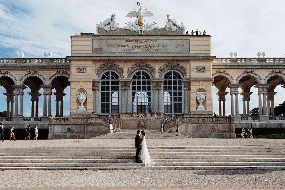 sesja slubna w wiedniu - palac schonbrunn