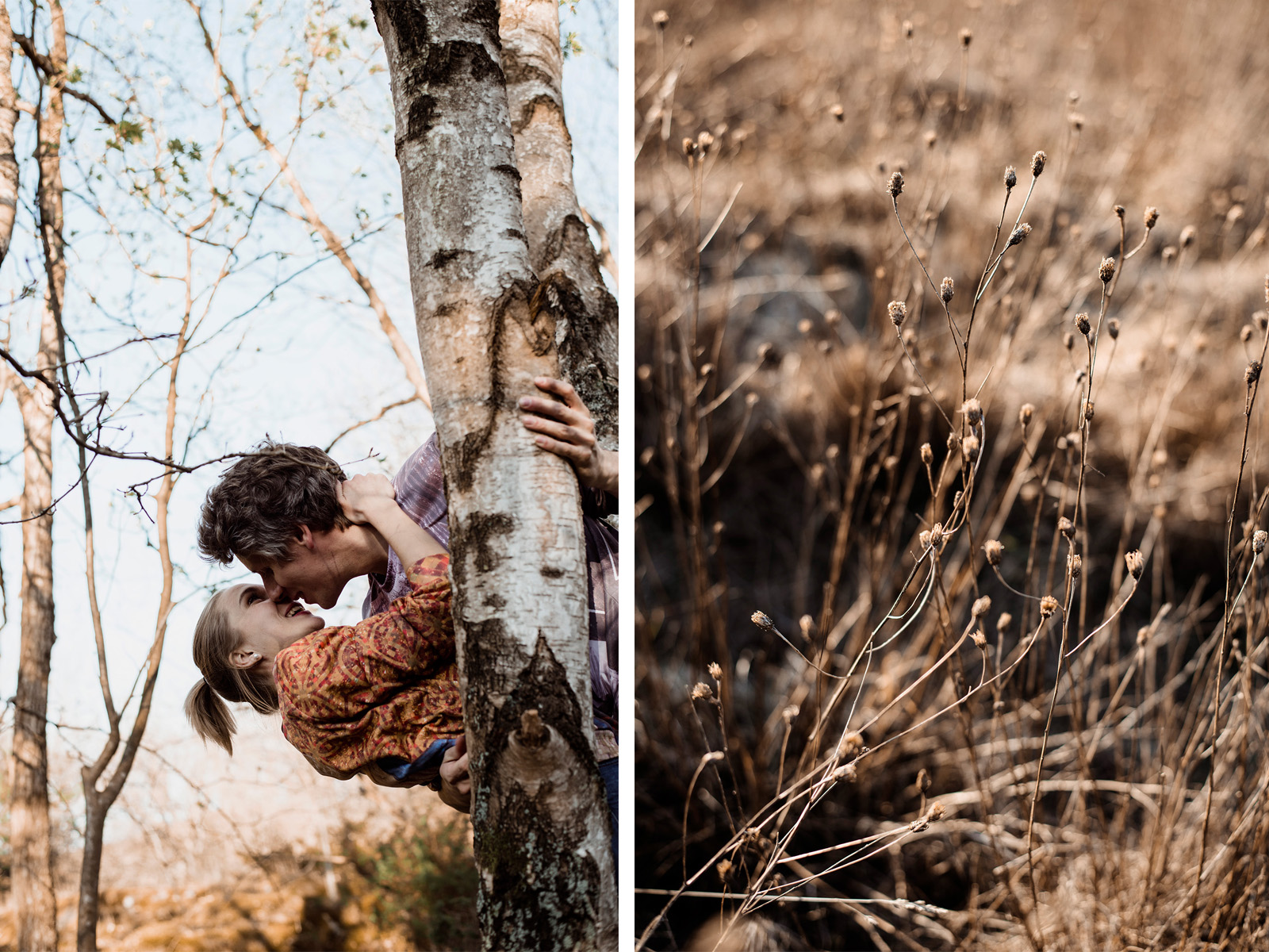sesja narzeczenska w lesie-naturalna fotografia